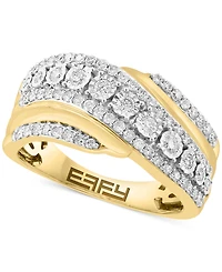 Effy Diamond Swirl Statement Ring (5/8 ct. t.w.) in 14k Two-Tone Gold