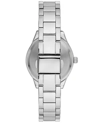 Folio Women's Quartz Three Hand Silver-Tone Alloy Watch 33mm, Gift Set