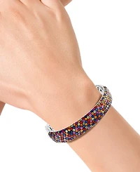 Effy Multi-Sapphire Pave Bangle Bracelet (13-5/8 ct. t.w.) in Sterling Silver