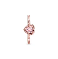 Pandora Cubic Zirconia Timeless Sparkling Elevated Heart Ring