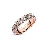 Pandora Cubic Zirconia Timeless Pave Double-Row Ring