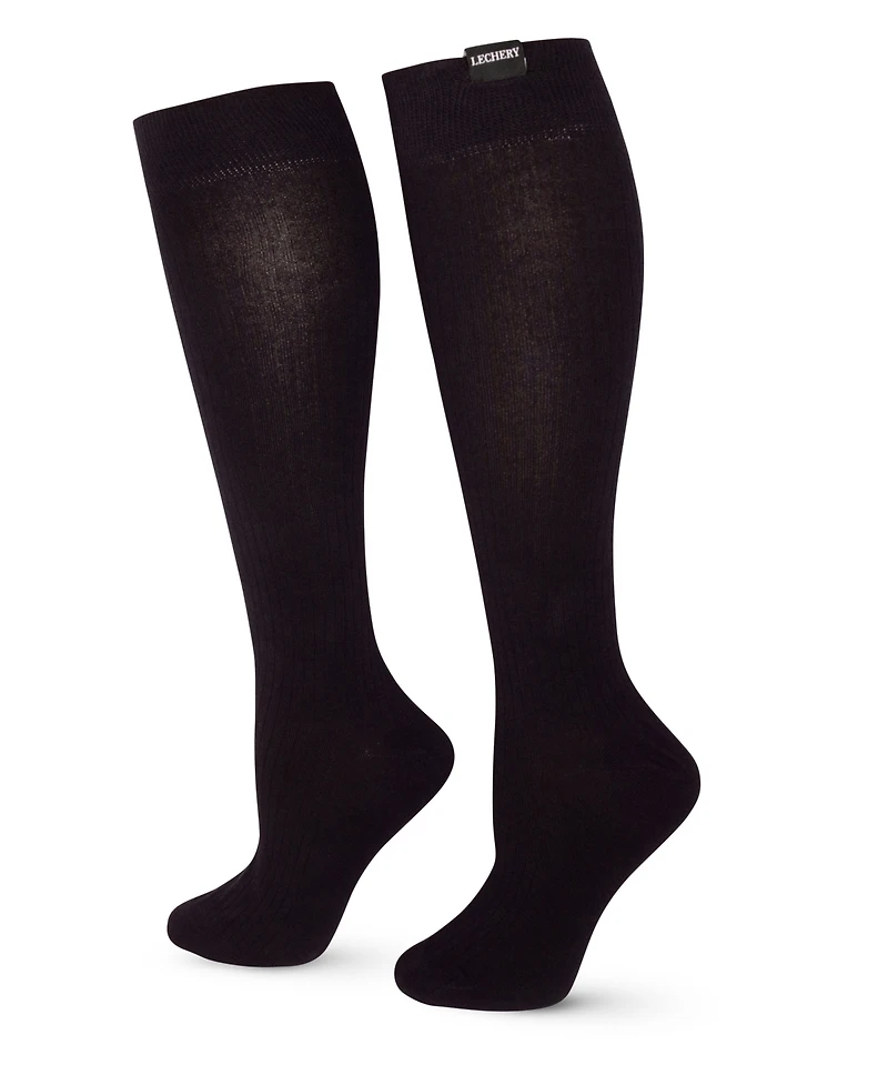 Lechery Women's Woven Tab Knee-high Socks