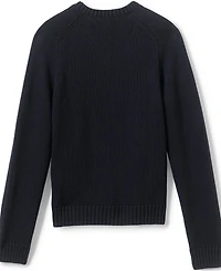 Lands' End Child School Uniform Kids Cotton Modal V-neck Sweater