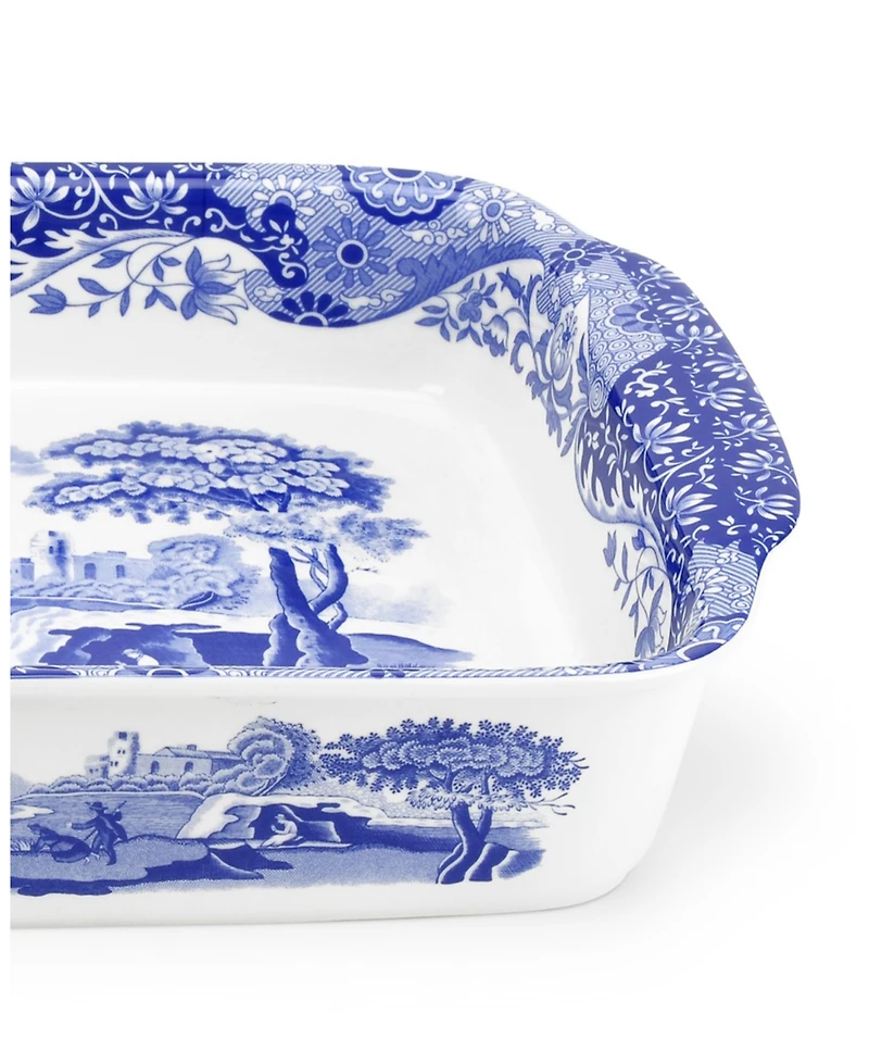 Spode Blue Italian Rectangular Handled Casserole