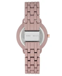Nine West Women's Quartz Purple Alloy Link Bracelet Watch, 36mm