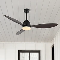 Jonathan Y Audie Classic Industrial Iron/Plastic Integrated Led Ceiling Fan