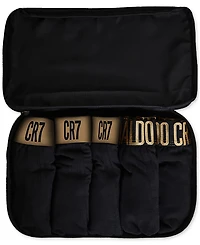 CR7 Cristiano Ronaldo Men's Trunk, Pack of 5 with Travel Bag