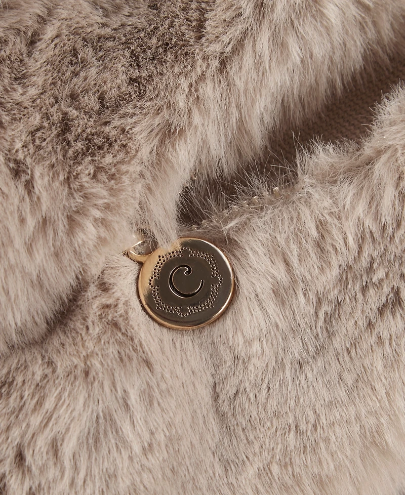 Croscill Sable Solid Faux Fur Decorative Pillow, 20" x