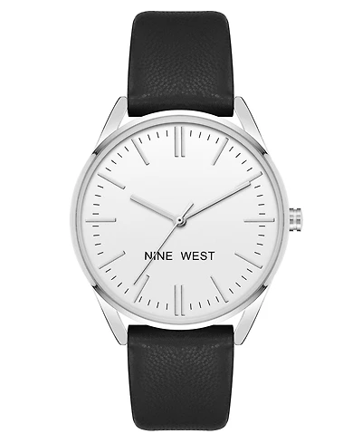 Nine West Women's Quartz Faux Leather Band Watch