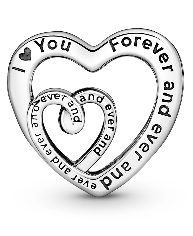 Pandora Sterling Silver Entwined Infinite Hearts Charm