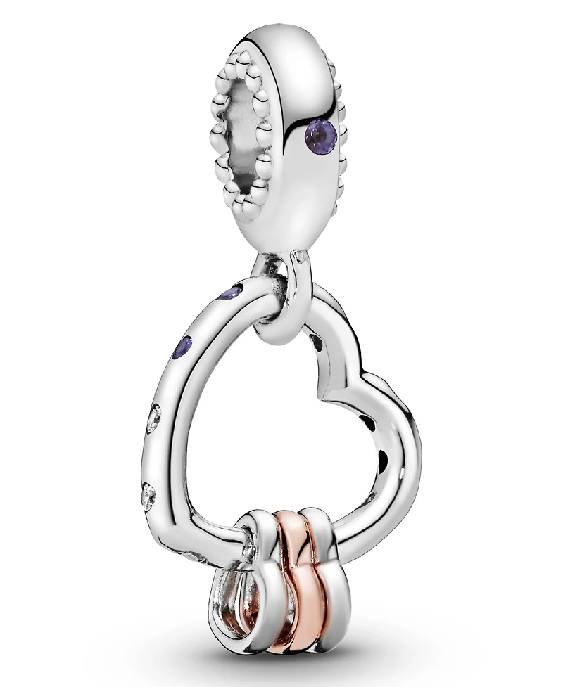 Pandora Mixed Stone Heart Full of Hearts Dangle Charm