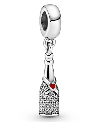 Pandora Cubic Zirconia Sparkling Wine Bottle Dangle Charm