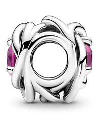 Pandora Birthstone Crystals Eternity Circle Charm 