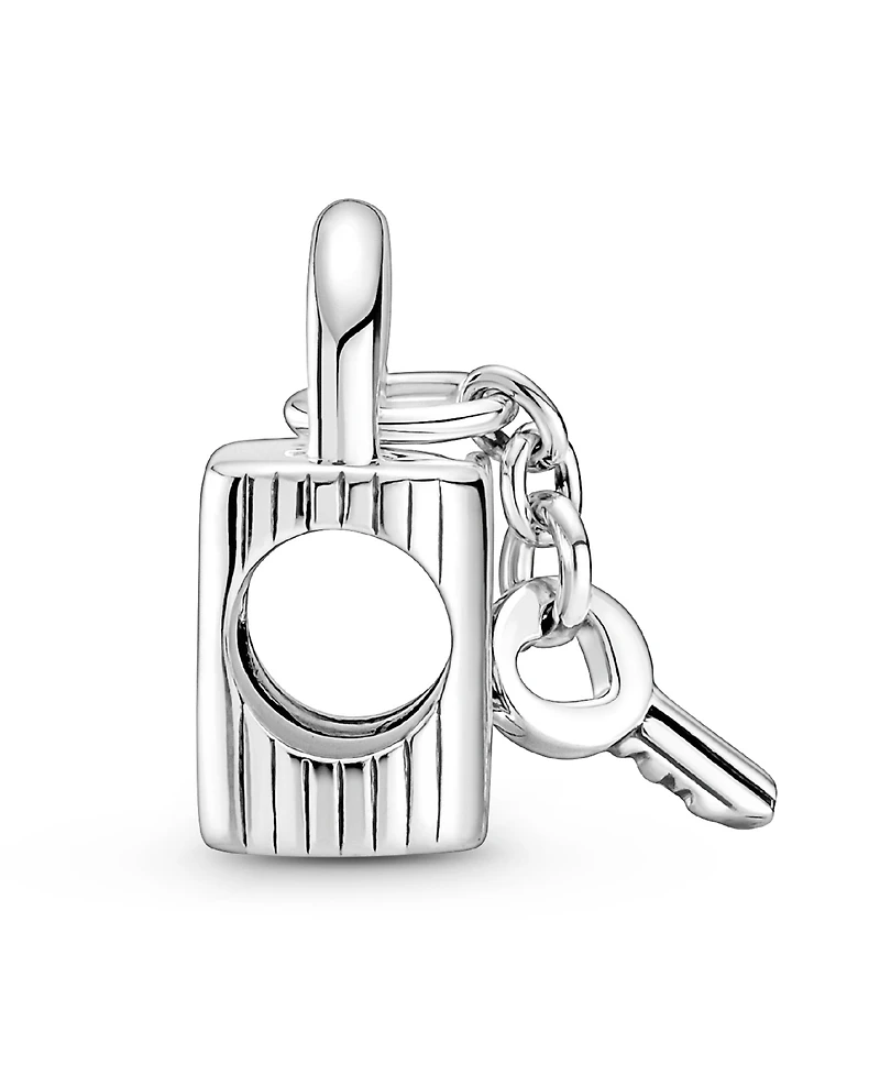 Pandora Sterling Silver Padlock Heart Key Charm