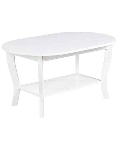 Convenience Concepts 36" Medium-Density Fiberboard American Heritage Oval Coffee Table