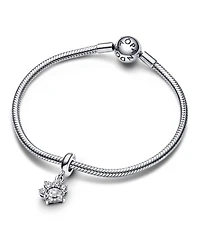 Pandora Cubic Zirconia Sparkling Pet Paw Print Dangle Charm