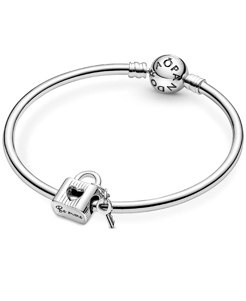 Pandora Sterling Silver Padlock Heart Key Charm