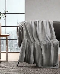 Kenneth Cole Reaction Solid Faux Fur Throw, 60x50