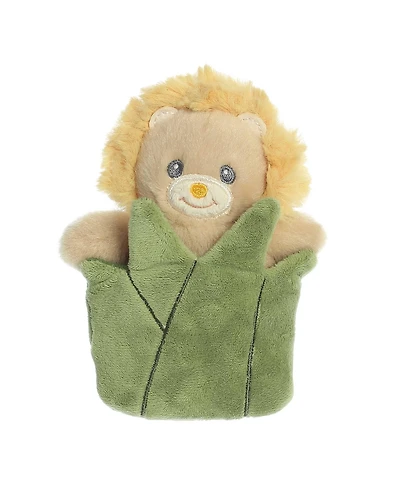 ebba Small Leo Lion Pocket Peekers Playful Baby Plush Toy Yellow 5.5"