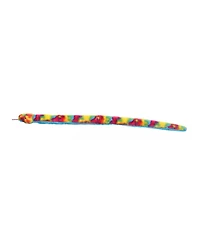 Aurora X-Large Rainbow Snake Playful Plush Toy Multicolor 53"