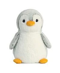 Aurora Medium Gray PomPom Penguin Playful Plush Toy Gray 11.5"