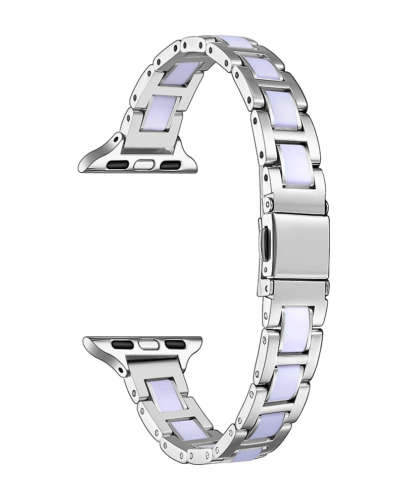 Posh Tech Women's Amelia Skinny Stainless Steel Band for Apple Watch Band Size- 42mm, 44mm, 45mm, 49mm