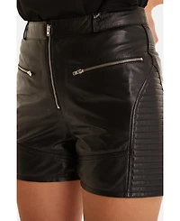 Furniq Uk Women's Leather Fashion Short