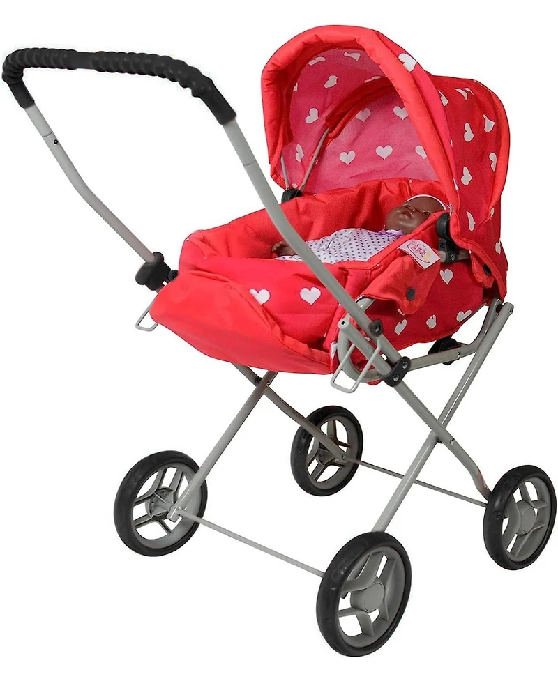 The New York Doll Collection Bassinet Stroller with Travel Carry Bag