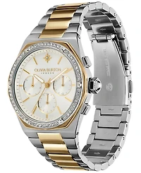 Olivia Burton Women's Hexa Multifunction Two-Tone Stainless Steel Bracelet Watch 38mm