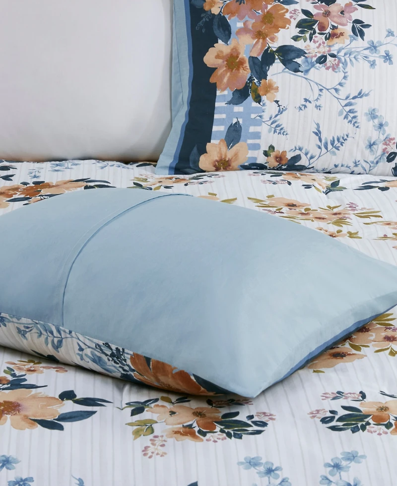 Madison Park Jules Cotton Floral 5-Pc. Comforter Set, Full/Queen