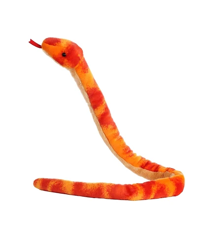 Aurora X-Large Corn Snake Playful Plush Toy Orange 50"