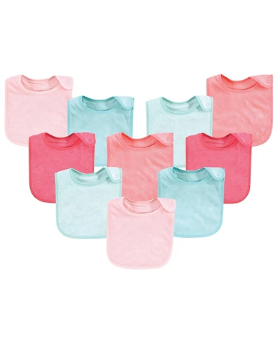 Hudson Baby Girls Rayon from Bamboo Terry Bibs