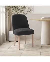 Mid-Century Modern Upholstered Boucle Dining Chair