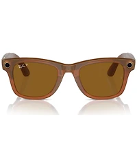 Ray-Ban Unisex Ai Meta Gen1 Wayfarer Polarized Sunglasses, RW4006