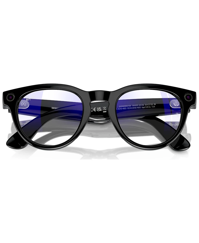 Ray-Ban Unisex Ai Meta Gen1 Headliner Blue Light Glasses, RW4009