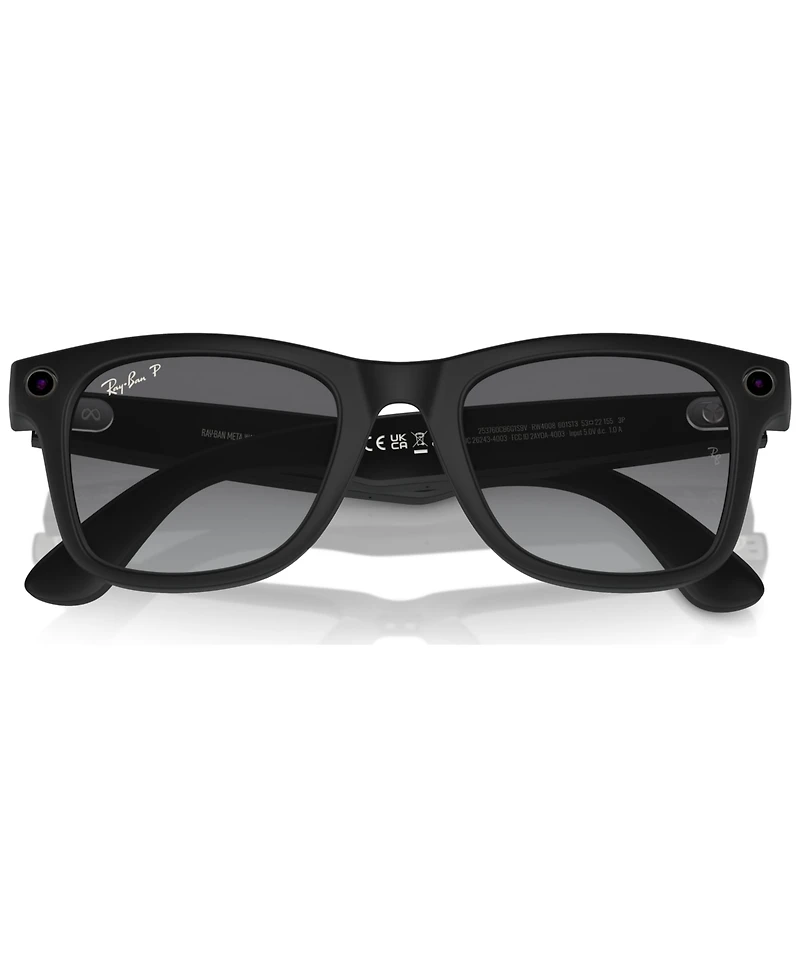 Ray-Ban Meta Wayfarer Unisex Polarized Gradient Ai Sunglasses, RW4006