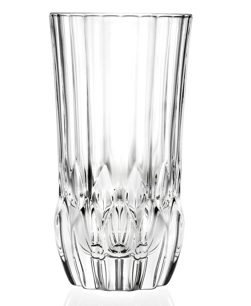 Lorren Home Trends Rcr Adagio Crystal High Ball Glass Set of 6