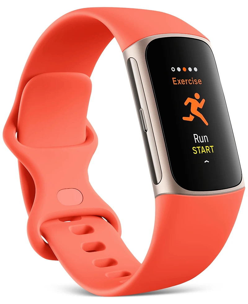Fitbit Unisex Charge 6 Silicone Fitness Tracker Watch 36mm