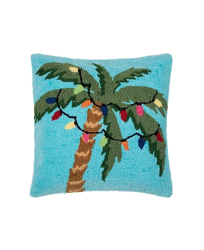 Christmas Palm Hooked Pillow