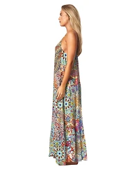 La Moda Clothing Women's Scoop neck T-back Maxi Dress