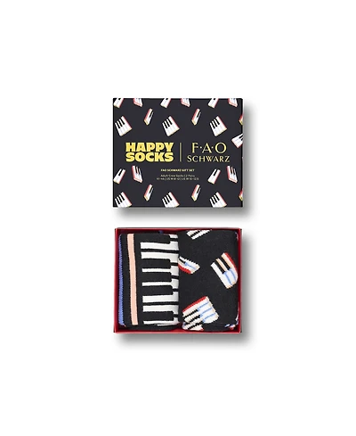 Happy Socks Men's X Fao Schwarz Piano Socks Gift Set, Pack of 2