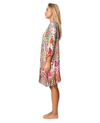 La Moda Clothing Women's V-neck Dress