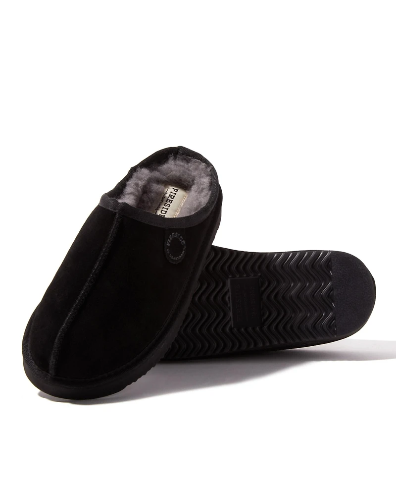 Fireside By Dearfoams Women's Greta Genuine Shearling Clog Slipper