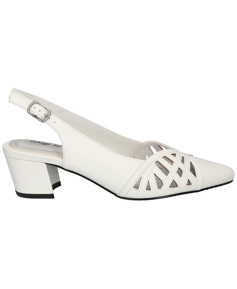 Easy Street Women's Bizzy Buckle Slingback Pumps