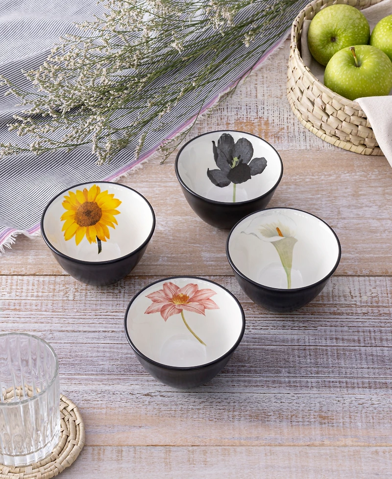 Noritake Colorwave Floral Set of 4 Mini Bowls