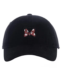 Disney Minnie Mouse Concept One Disney's Minnie Mouse Bows Embroidered Cotton Adjustable Dad Hat with Curved Brim