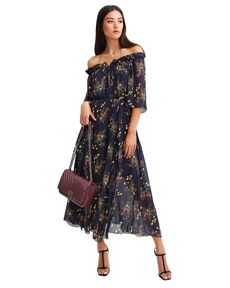 Belle & Bloom Women's Amour Amour Ruffled Midi Dress