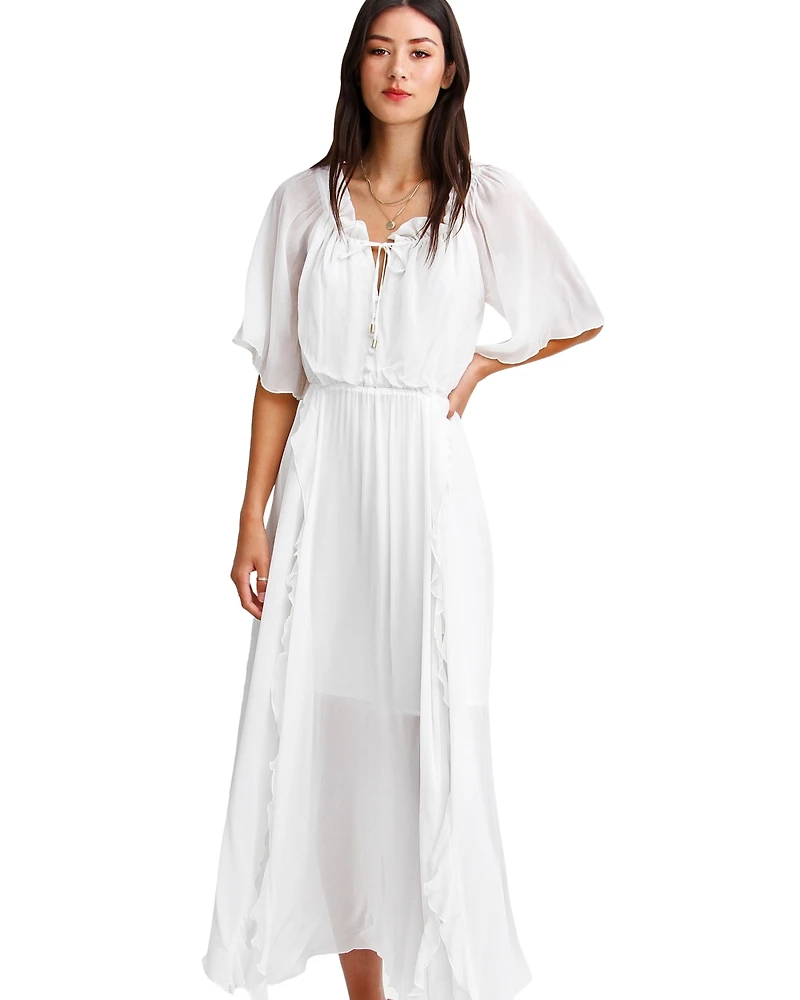 Belle & Bloom Women's Amour Ruffled Midi Dress