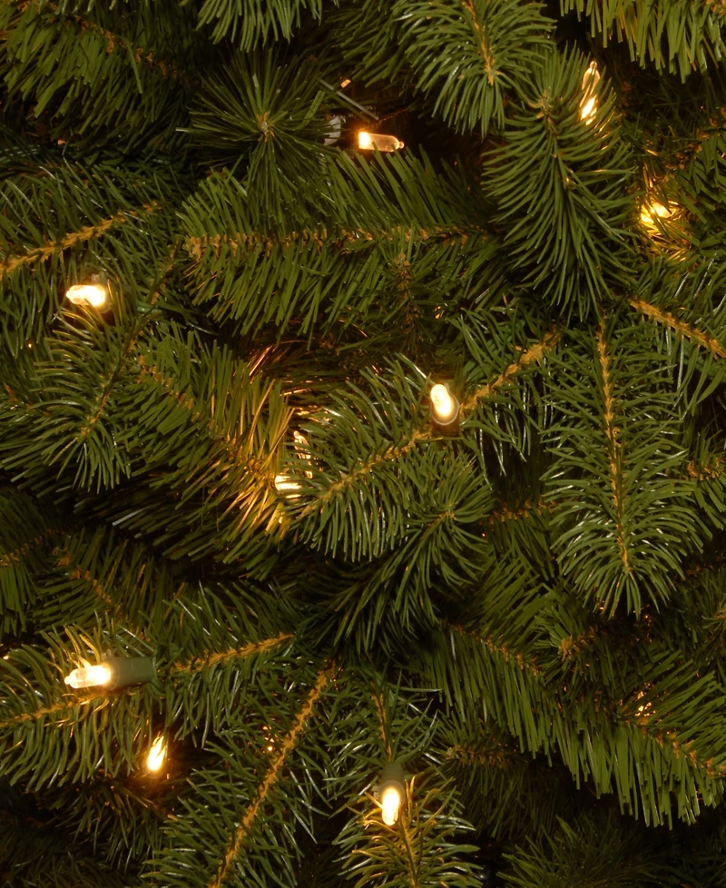 National Tree Company 7.5' Feel Real Deluxe Downswept Douglas Fir Hinged Tree with Color Led Lights & Power Connect