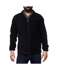 Alpine Swiss Trent Mens Full Zip Up Fleece Jacket Soft Casual Warm Zipper Coat